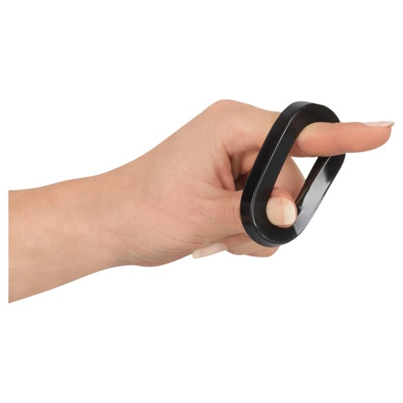 Rebel Ball - penisring en balstretcher set - (zwart)