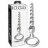 Icicles No. 67 - bolvormige glazen dildo (doorzichtig)