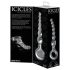 Icicles No. 67 - bolvormige glazen dildo (doorzichtig)
