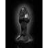 Icicles No. 78 - Kegelvormige Glazen Buttplug (Zwart)
