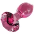 Icicles No. 79 - glazen anaalplug - kegelvormig - roze