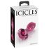 Icicles No. 79 - roze glazen anale plug (kegelvormig)
