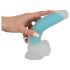 You2Toys Glow in the Dark - zuignap, lichtgevende dildo (blauw)