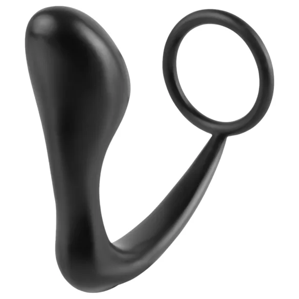 analfantasy - anaal plug met penisring - zwart