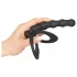 Black Velvets - penisring en anaal dildo - zwart