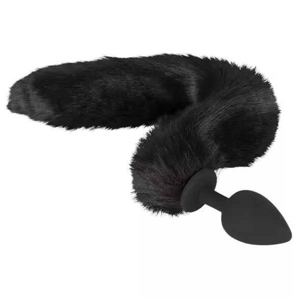 Bad Kitty - anaalplug set met kattenstaart - zwart