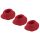 Womanizer Premium S - vervangende zuignappen set - rood (3st)