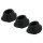 Womanizer Premium M - Extra zuigklokjes set - zwart (3 stuks)