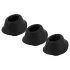 Womanizer Premium M - vervangende zuigkap set - zwart - 3 stuks