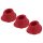 Womanizer Premium M - vervangende zuigkap set - rood (3 st.)