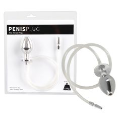 Piss to Ass Plug - holle anale plug met urinebuis opener
