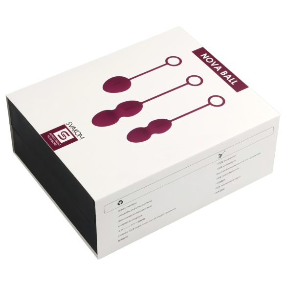 Svakom Nova - geishaballen set 3-delig - siliconen - paars