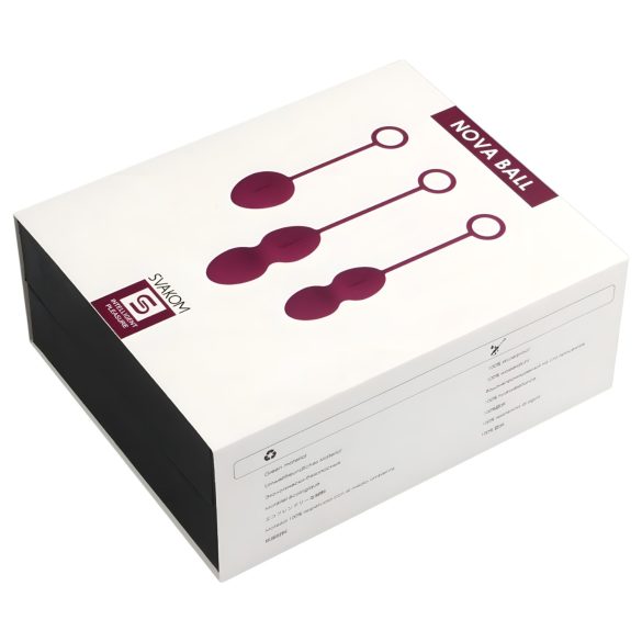 Svakom Nova - geishaballen set 3-delig - siliconen - paars