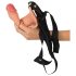 Realistixxx Strap-on - Bevestigbare, holle dildo (natuurlijk)