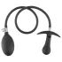 You2Toys - opblaasbare anaalplug met ballen - siliconen - zwart
