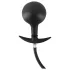 You2Toys - opblaasbare anaalplug met ballen - siliconen - zwart
