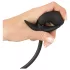 You2Toys - opblaasbare anaalplug met ballen - siliconen - zwart