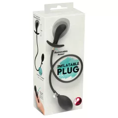 You2Toys - opblaasbare, anaal verwijdende plug (zwart)