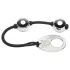 Fifty Shades of Grey - mini geishaballetje - metaal zilver