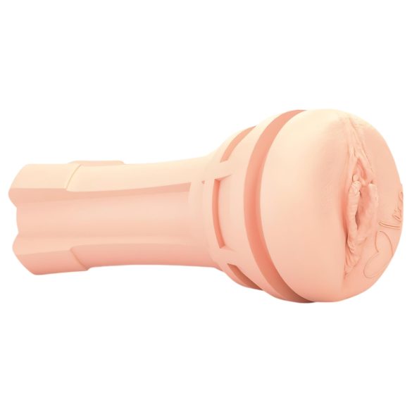 mystim OPUS Mica - levensechte vaginamasturbator (naturel-zwart)