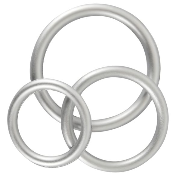 You2Toys Metallic - siliconen penisring set (3 stuks)