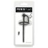 Penisplug - siliconen plasbuis expander en eikelring (0,6mm) - zwart