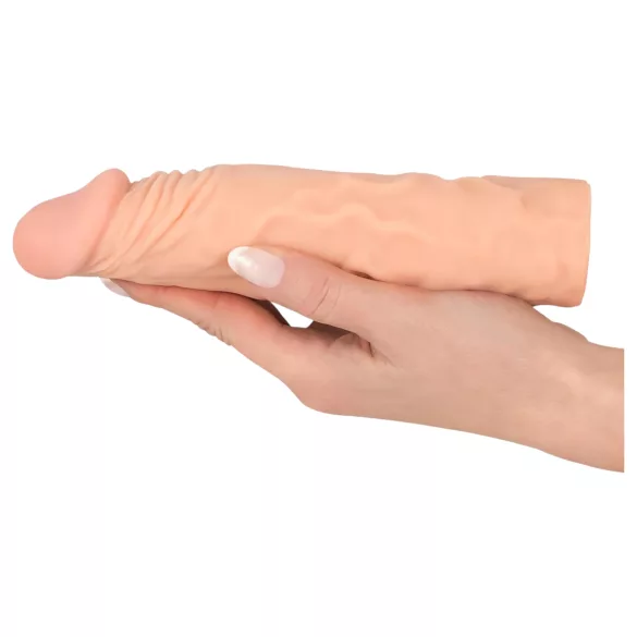 Nature Skin - verlengende, verdikkende penismantel (19,5 cm)