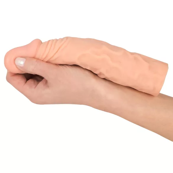 Nature Skin - verlengende, verdikkende penismantel (19,5 cm)