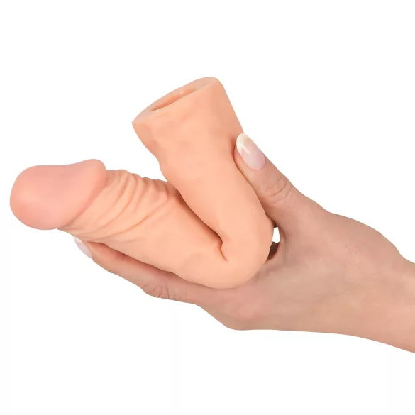 Nature Skin - verlengende, verdikkende penismantel (19,5 cm)
