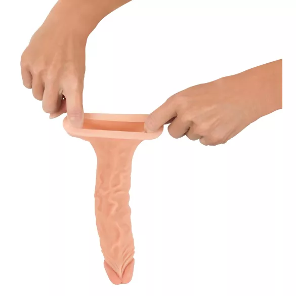 Nature Skin - verlengende, verdikkende penismantel (19,5 cm)