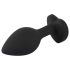 You2Toys Anale Plug - zwarte plug met witte edelsteen