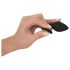 You2Toys Anale Plug - zwarte plug met witte edelsteen