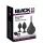 Black Velvets - anaal plug set (4-delig, zwart)