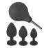 Black Velvets - anaal plug set (4-delig, zwart)