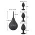 Black Velvet - anale plug set (4 stuks) - zwart