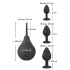 Black Velvets - anaal plug set (4-delig, zwart)