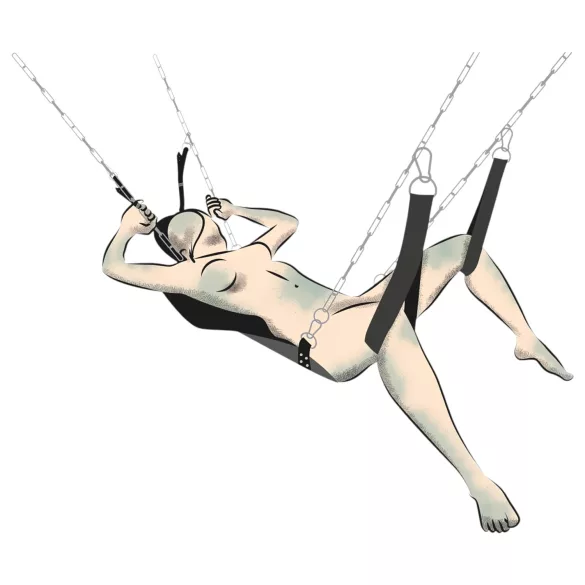 You2Toys - seksschommel - verstelbaar - zwart
