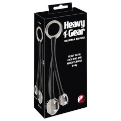 You2Toys Heavy Gear - ring met anale gewicht (zwart)
