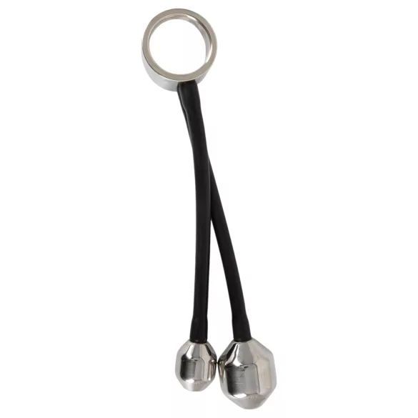 You2Toys - penisring met anaal gewicht - siliconen zwart