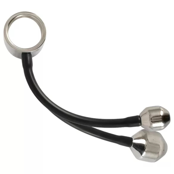 You2Toys - penisring met anaal gewicht - siliconen zwart