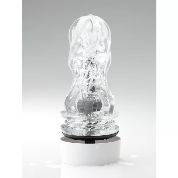 TENGA Aero - masturbator met sterke zuigkracht - wit/zilver