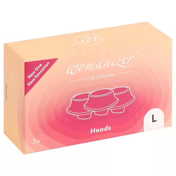 Womanizer L - vervangende zuignapset - groot - wit (3 stuks)