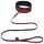 Vijftig tinten grijs - halsband & riem (zwart-rood)