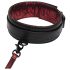 Fifty Shades of Grey - halsband en riem - zwart-rood