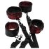 Vijftig tinten grijs handboeien set (zwart-rood)