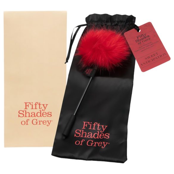 Fifty Shades of Grey - Pluim tickler - zwart/rood