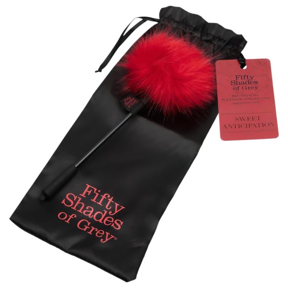 Fifty Shades of Grey - Pluim tickler - zwart/rood