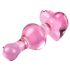 Icicles No. 75 - Hartvormige, glazen buttplug (roze)