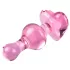 Icicles No. 75 - glazen buttplug met hartje - roze