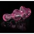 Icicles No. 75 - Hartvormige, glazen buttplug (roze)
